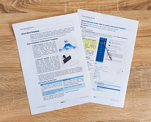 Samples of Jessica Kavanagh's Standard Operating Procedures (SOPs) and Quick Reference Guides (QRGs)